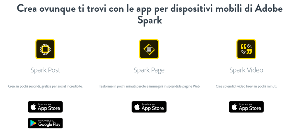 Adobe Spark app